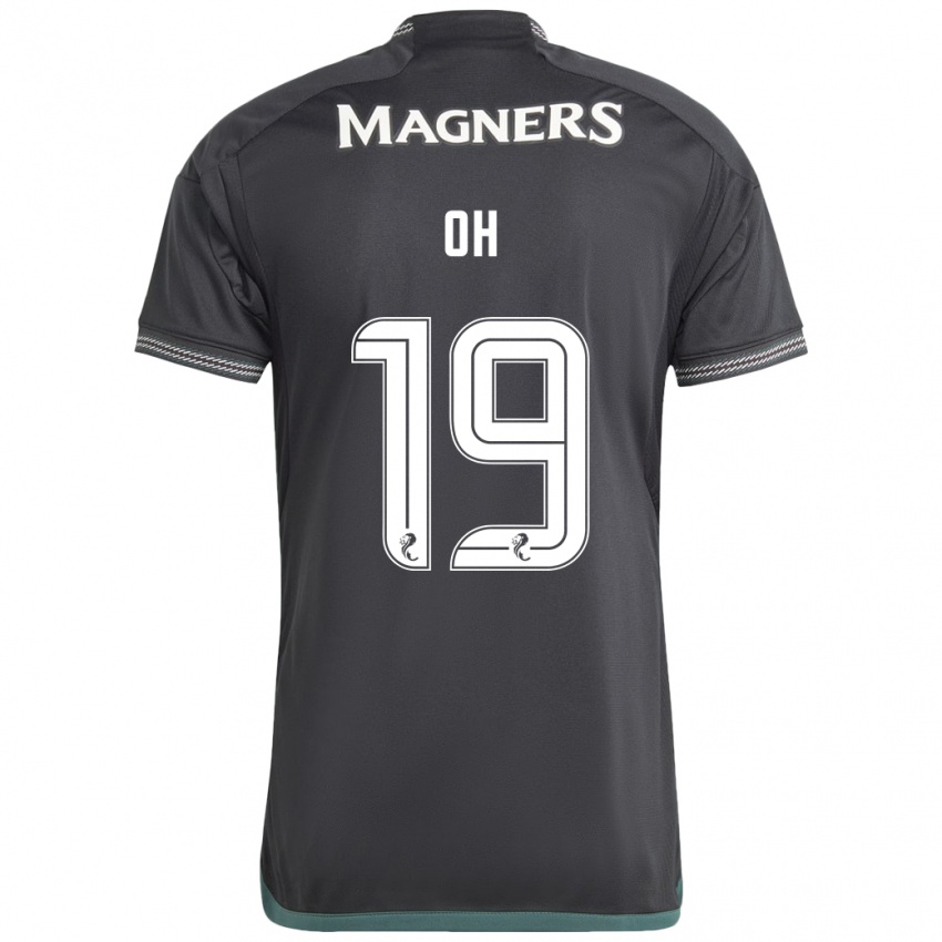 Mænd Hyeon-Gyu Oh #19 Sort Udebane Spillertrøjer 2023/24 Trøje T-Shirt