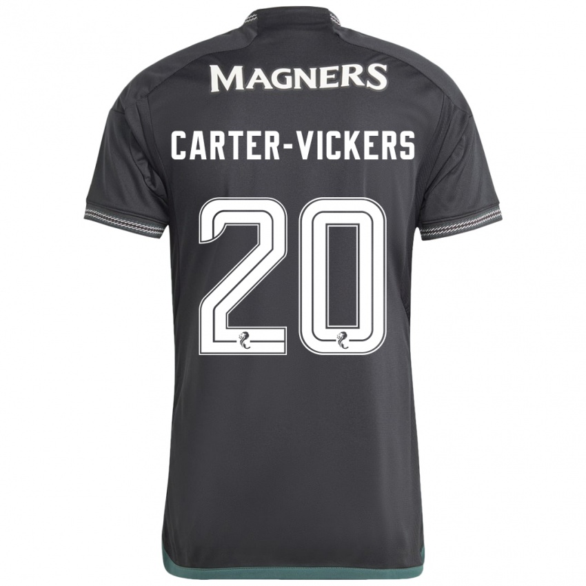 Mænd Cameron Carter-Vickers #20 Sort Udebane Spillertrøjer 2023/24 Trøje T-Shirt