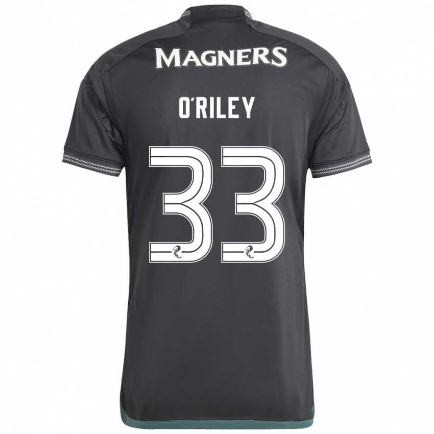 Mænd Matt O'riley #33 Sort Udebane Spillertrøjer 2023/24 Trøje T-Shirt