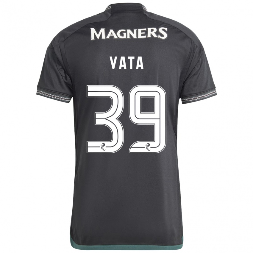 Mænd Rocco Vata #39 Sort Udebane Spillertrøjer 2023/24 Trøje T-Shirt