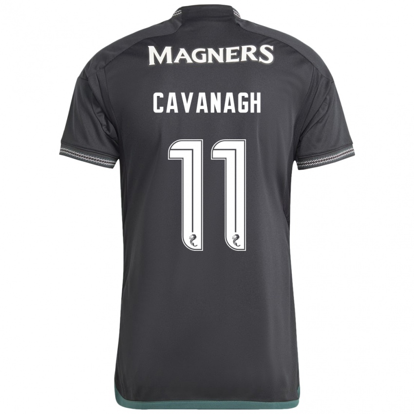 Mænd Colette Cavanagh #11 Sort Udebane Spillertrøjer 2023/24 Trøje T-Shirt