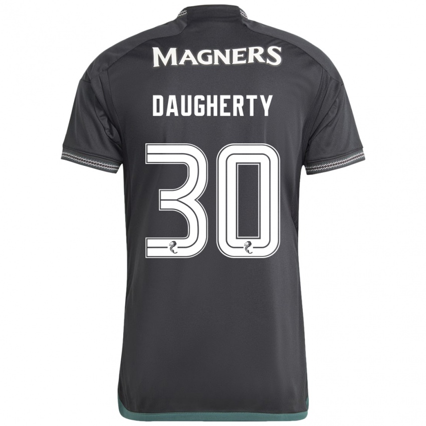 Mænd Kelsey Daugherty #30 Sort Udebane Spillertrøjer 2023/24 Trøje T-Shirt