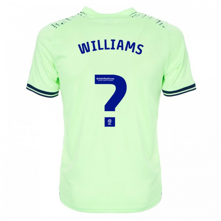 Mænd Alex Williams #0 Flåde Udebane Spillertrøjer 2023/24 Trøje T-Shirt