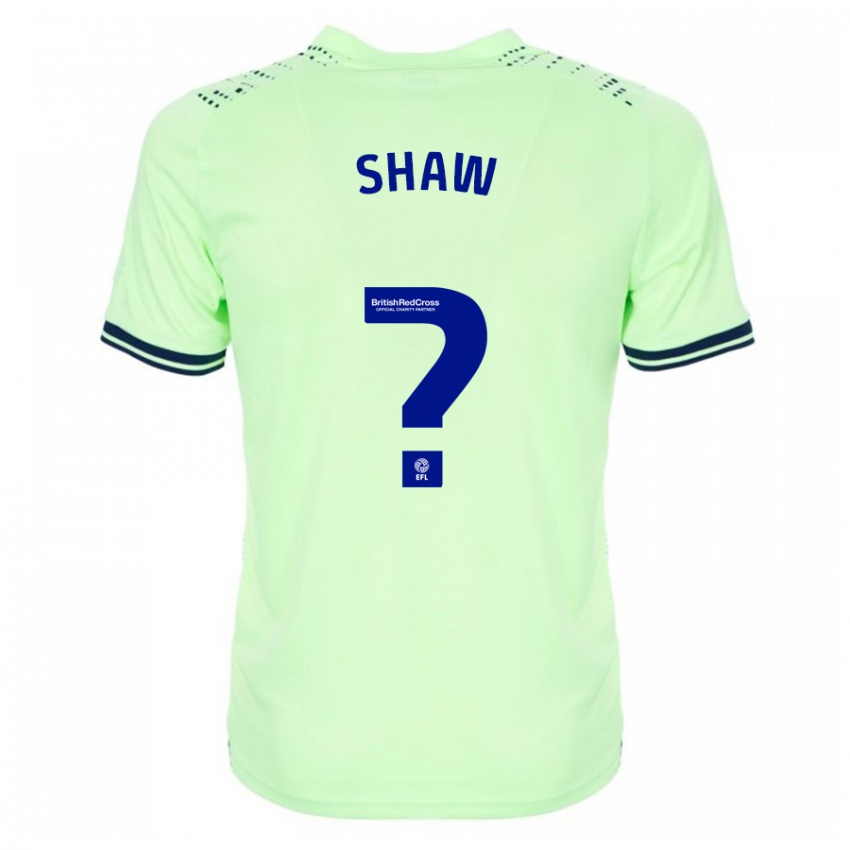 Mænd Josh Shaw #0 Flåde Udebane Spillertrøjer 2023/24 Trøje T-Shirt