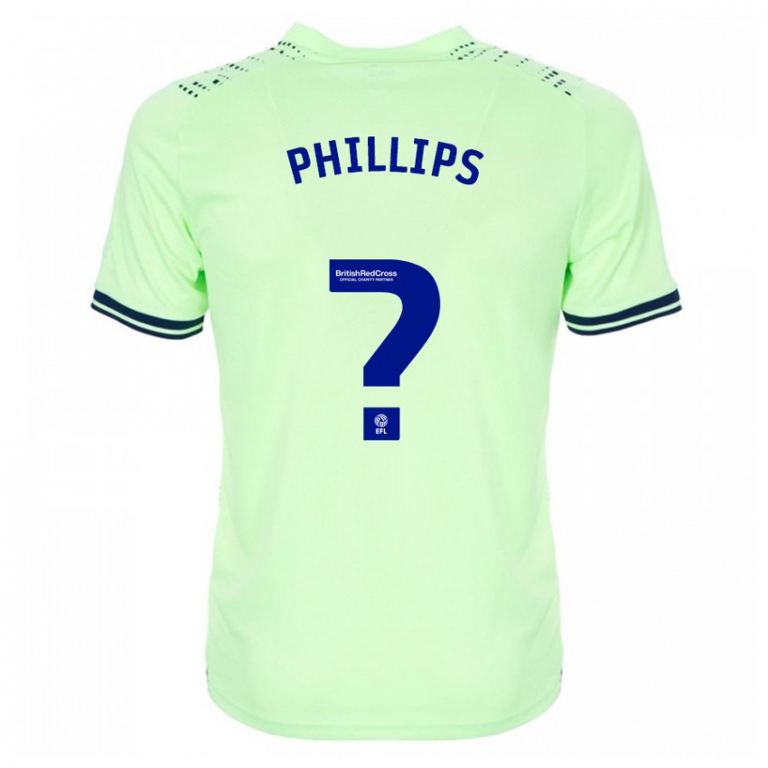 Mænd Narel Phillips #0 Flåde Udebane Spillertrøjer 2023/24 Trøje T-Shirt