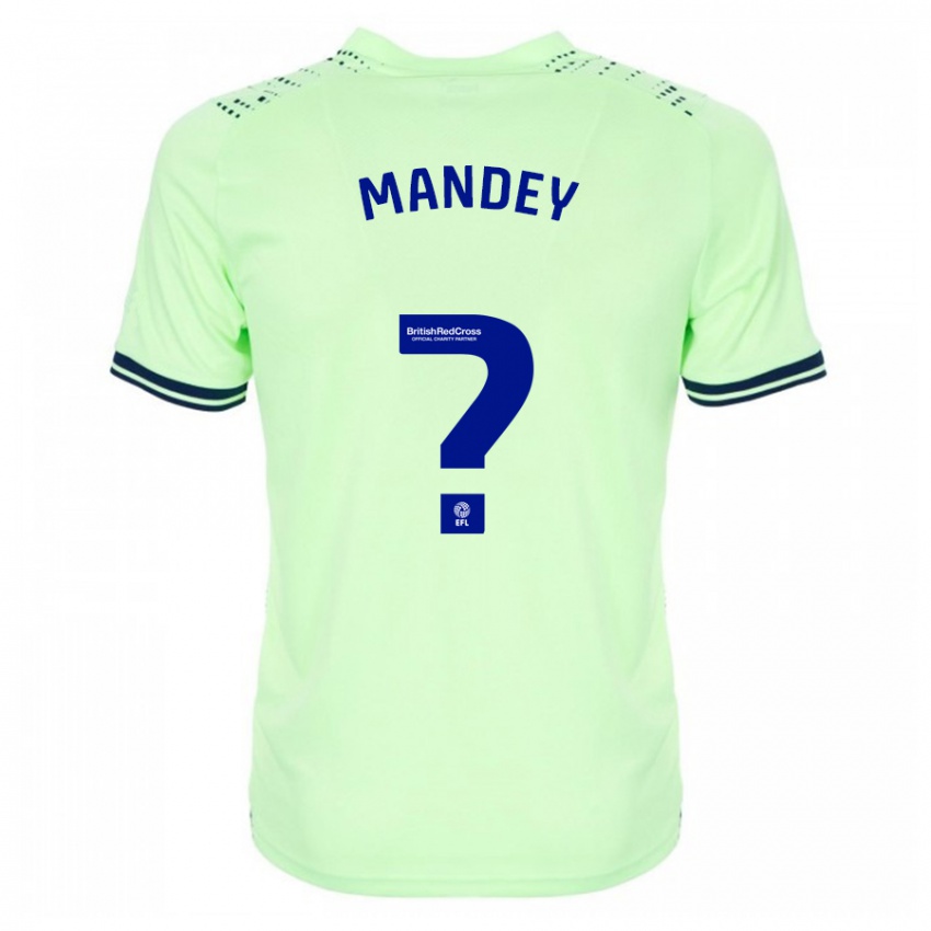 Mænd Souleyman Mandey #0 Flåde Udebane Spillertrøjer 2023/24 Trøje T-Shirt