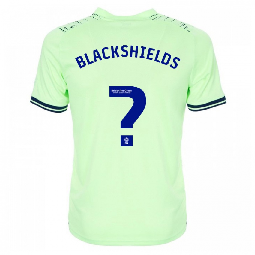 Mænd Charlie Blackshields #0 Flåde Udebane Spillertrøjer 2023/24 Trøje T-Shirt