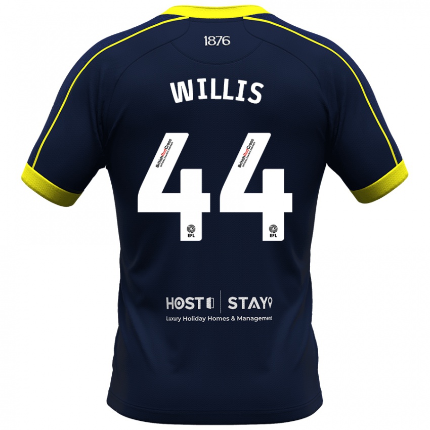 Mænd Pharrell Willis #44 Flåde Udebane Spillertrøjer 2023/24 Trøje T-Shirt