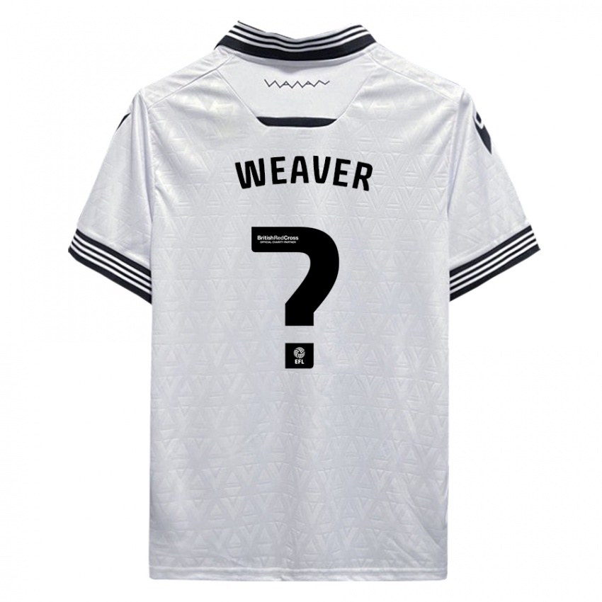 Mænd Ernie Weaver #0 Hvid Udebane Spillertrøjer 2023/24 Trøje T-Shirt