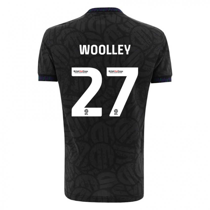 Mænd Jesse Woolley #27 Sort Udebane Spillertrøjer 2023/24 Trøje T-Shirt