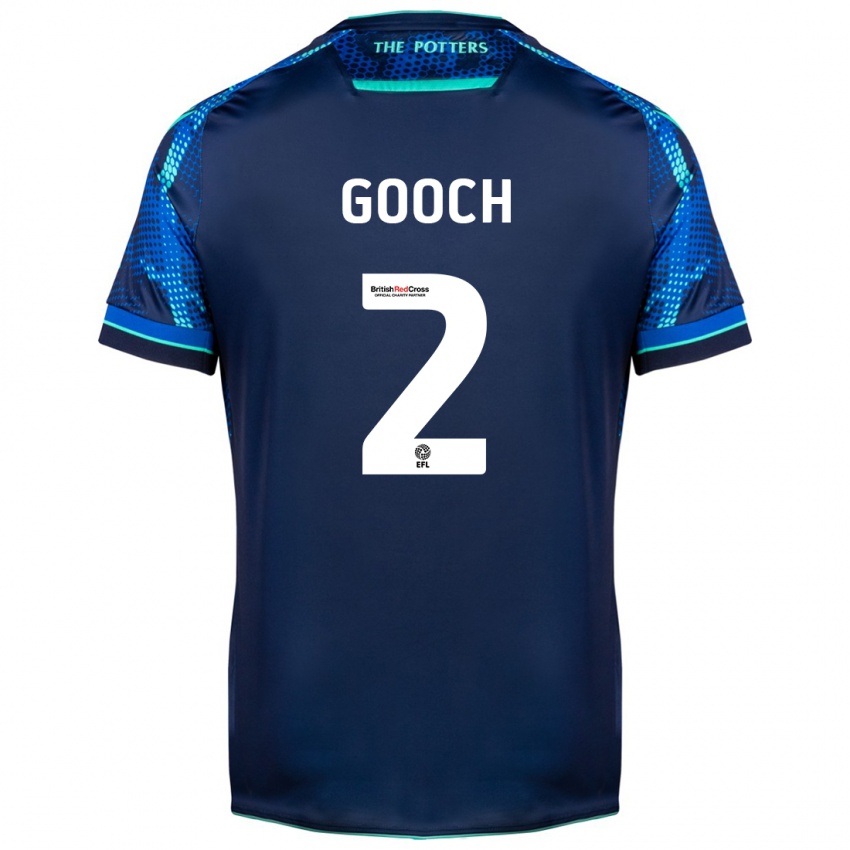 Mænd Lynden Gooch #2 Flåde Udebane Spillertrøjer 2023/24 Trøje T-Shirt