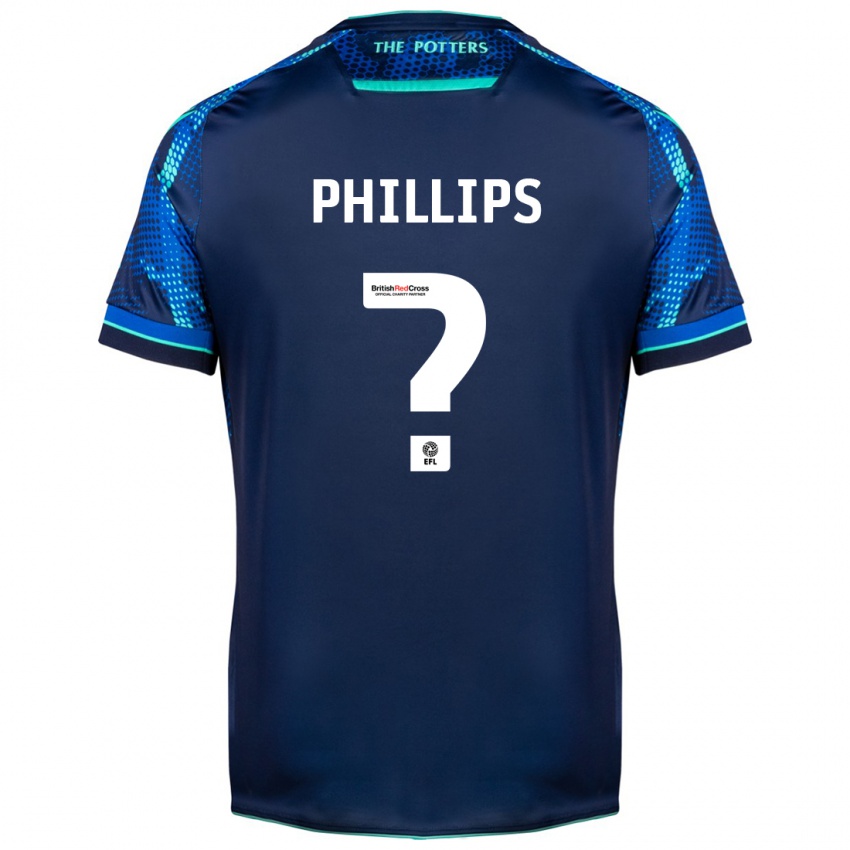 Mænd Sanchez Phillips #0 Flåde Udebane Spillertrøjer 2023/24 Trøje T-Shirt
