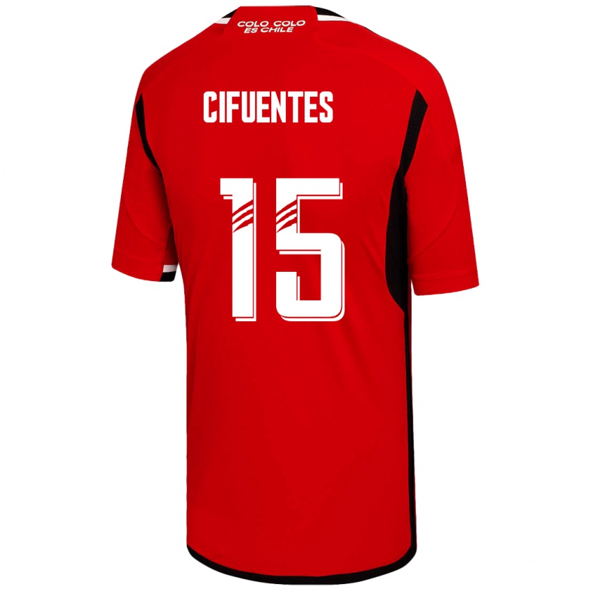 Mænd Anaís Cifuentes #15 Rød Udebane Spillertrøjer 2023/24 Trøje T-Shirt