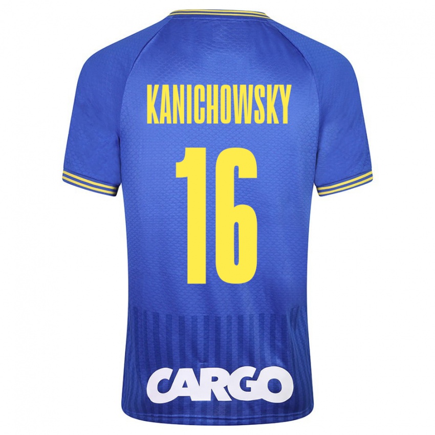 Mænd Gabi Kanichowsky #16 Blå Udebane Spillertrøjer 2023/24 Trøje T-Shirt