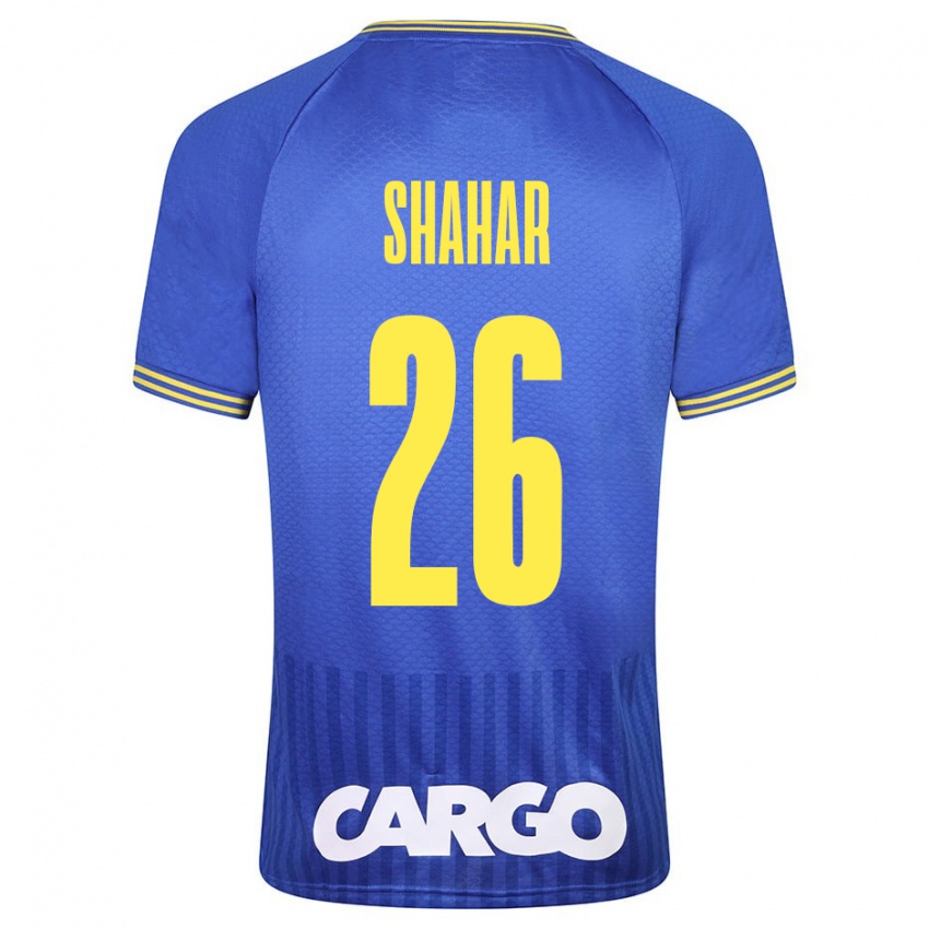 Mænd Ido Shahar #26 Blå Udebane Spillertrøjer 2023/24 Trøje T-Shirt