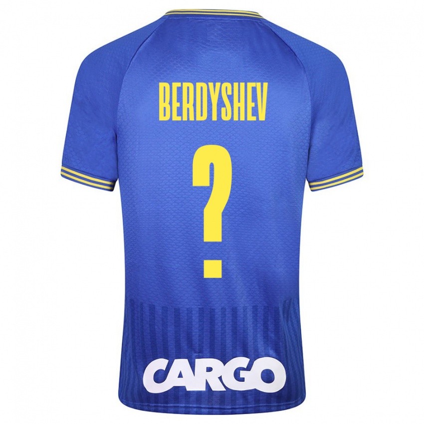 Mænd Tikhon Berdyshev #0 Blå Udebane Spillertrøjer 2023/24 Trøje T-Shirt