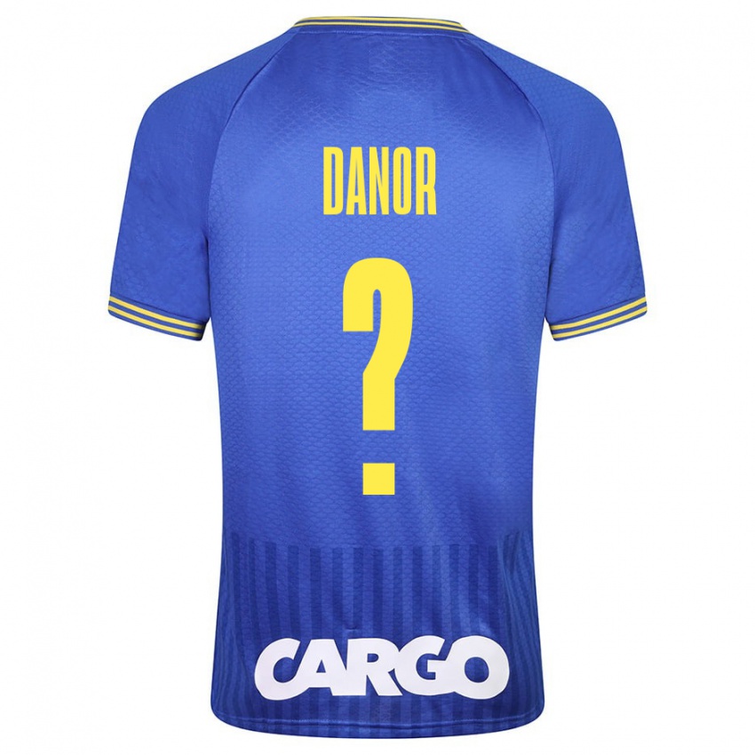Mænd Yaheli Danor #0 Blå Udebane Spillertrøjer 2023/24 Trøje T-Shirt