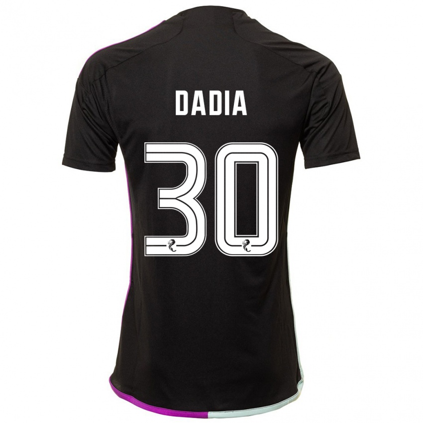 Mænd Or Dadia #30 Sort Udebane Spillertrøjer 2023/24 Trøje T-Shirt