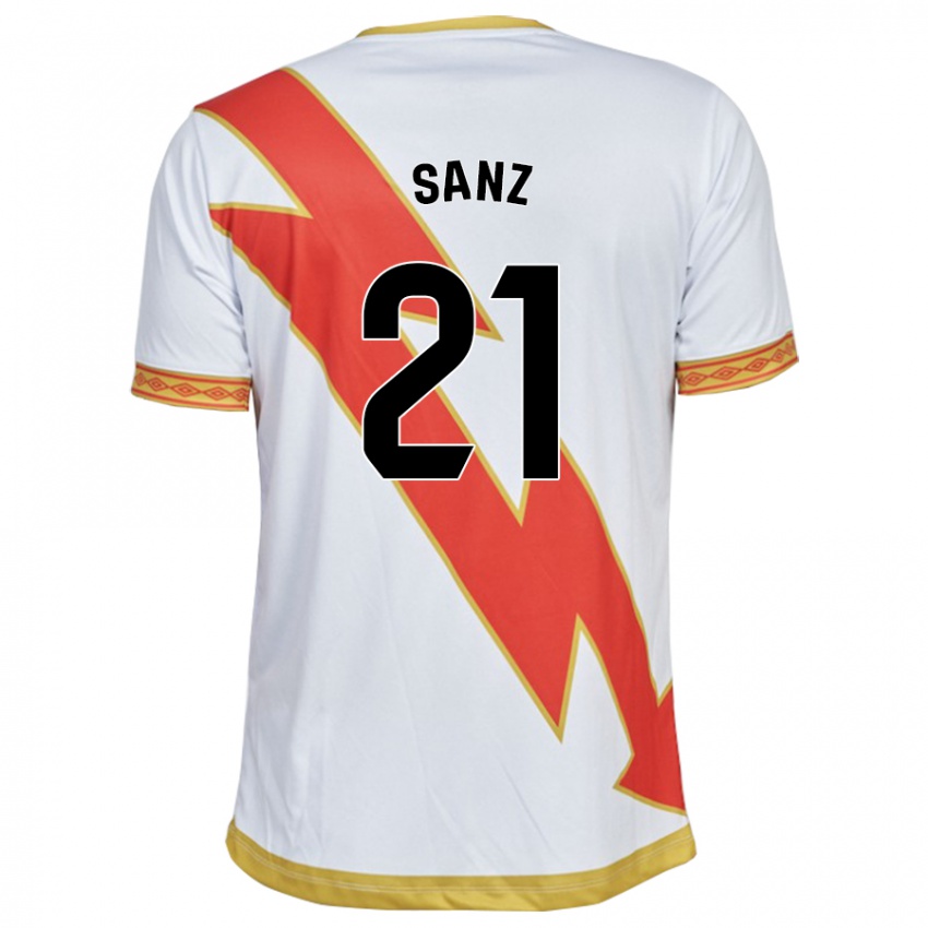 Kvinder Luismi Sanz #21 Hvid Hjemmebane Spillertrøjer 2023/24 Trøje T-Shirt