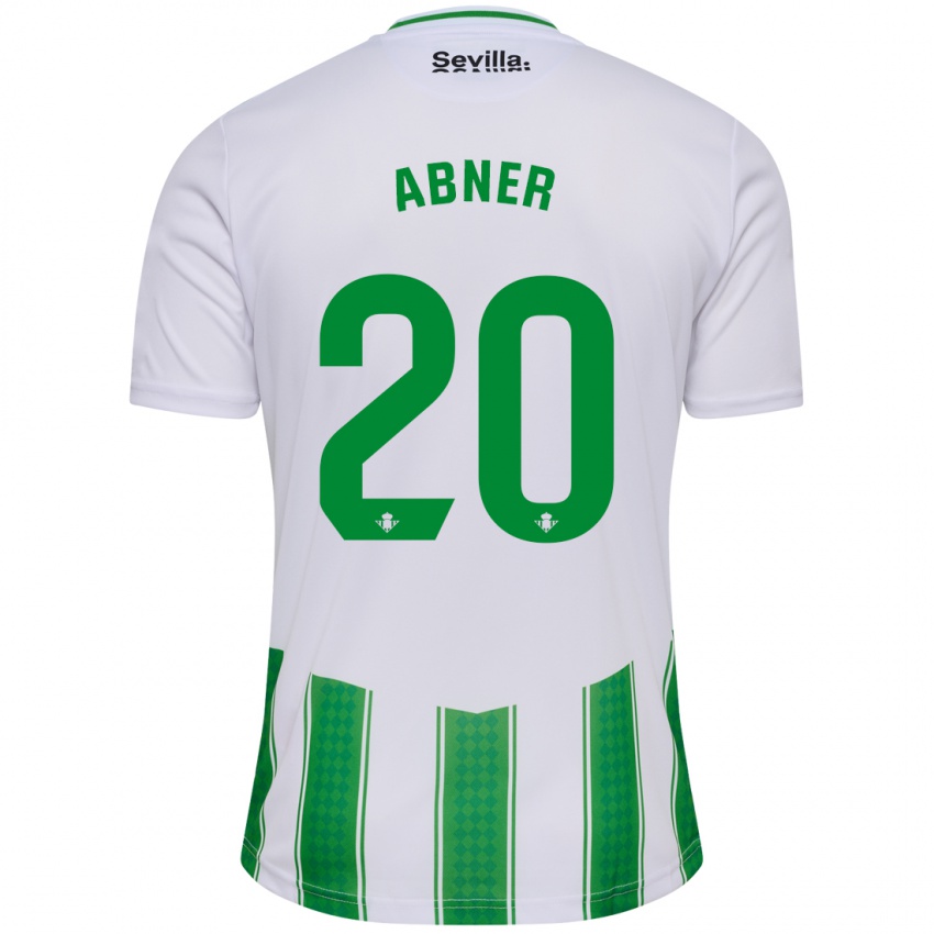 Kvinder Abner #20 Hvid Hjemmebane Spillertrøjer 2023/24 Trøje T-Shirt