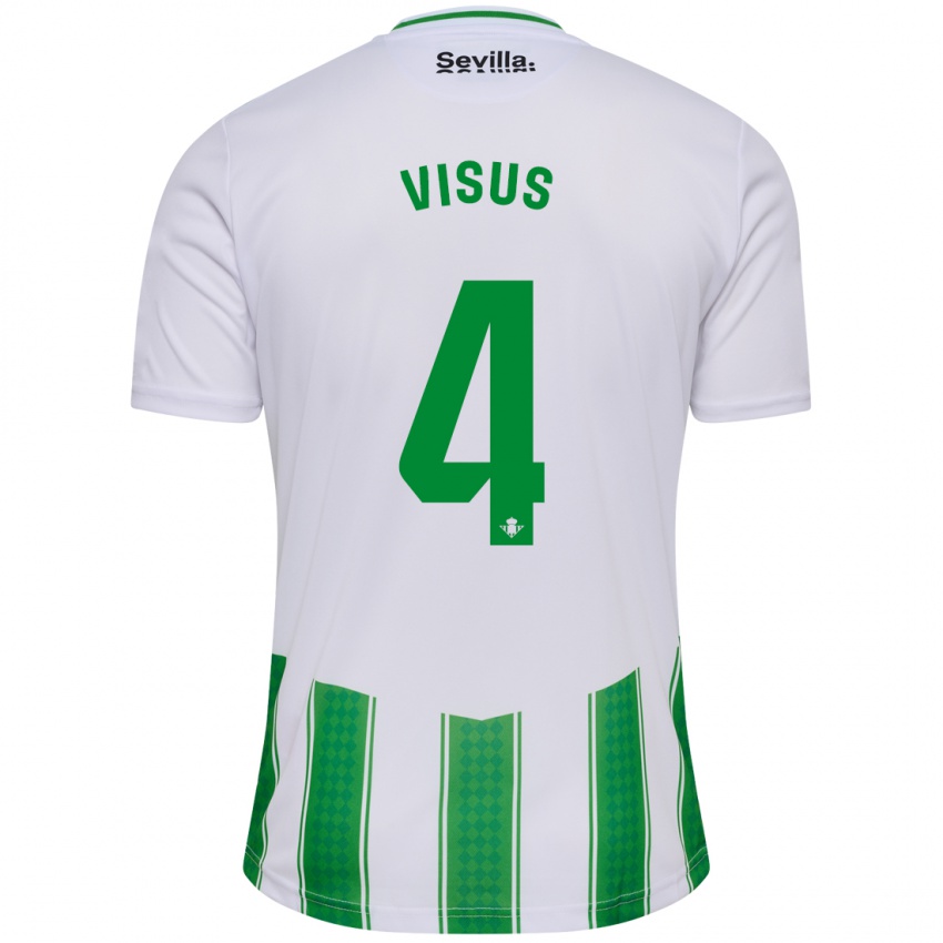 Kvinder Ricardo Visus #4 Hvid Hjemmebane Spillertrøjer 2023/24 Trøje T-Shirt