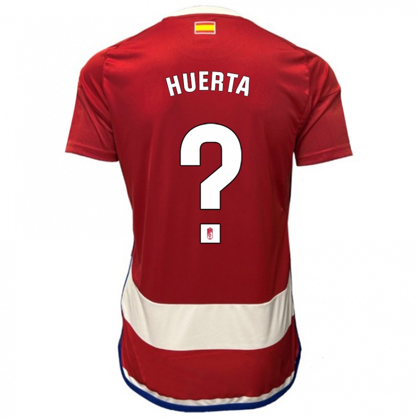 Kvinder Salvador Huerta #0 Rød Hjemmebane Spillertrøjer 2023/24 Trøje T-Shirt