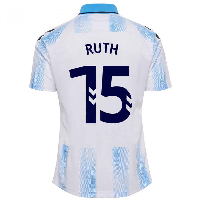Kvinder Ruth #15 Hvid Blå Hjemmebane Spillertrøjer 2023/24 Trøje T-Shirt
