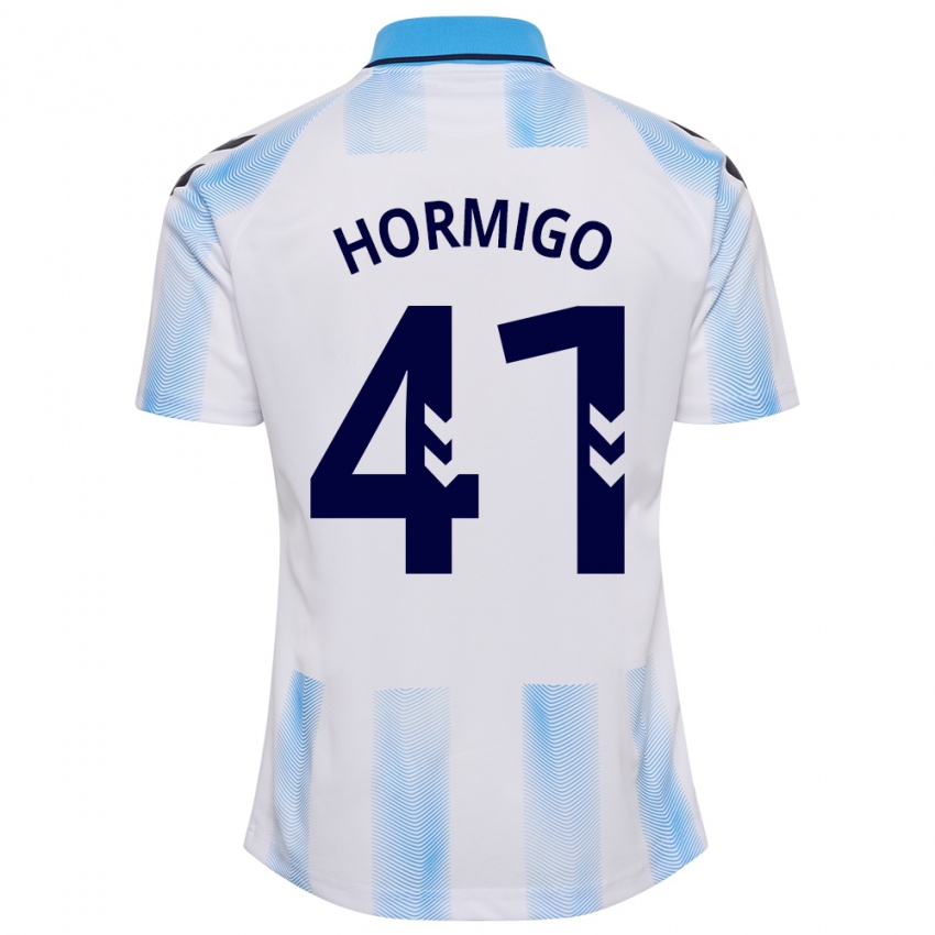 Kvinder Cintia Hormigo #41 Hvid Blå Hjemmebane Spillertrøjer 2023/24 Trøje T-Shirt
