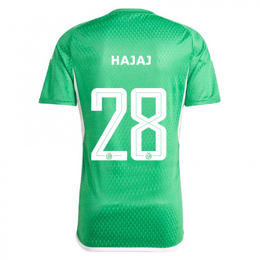 Kvinder Ilay Hajaj #28 Hvid Blå Hjemmebane Spillertrøjer 2023/24 Trøje T-Shirt