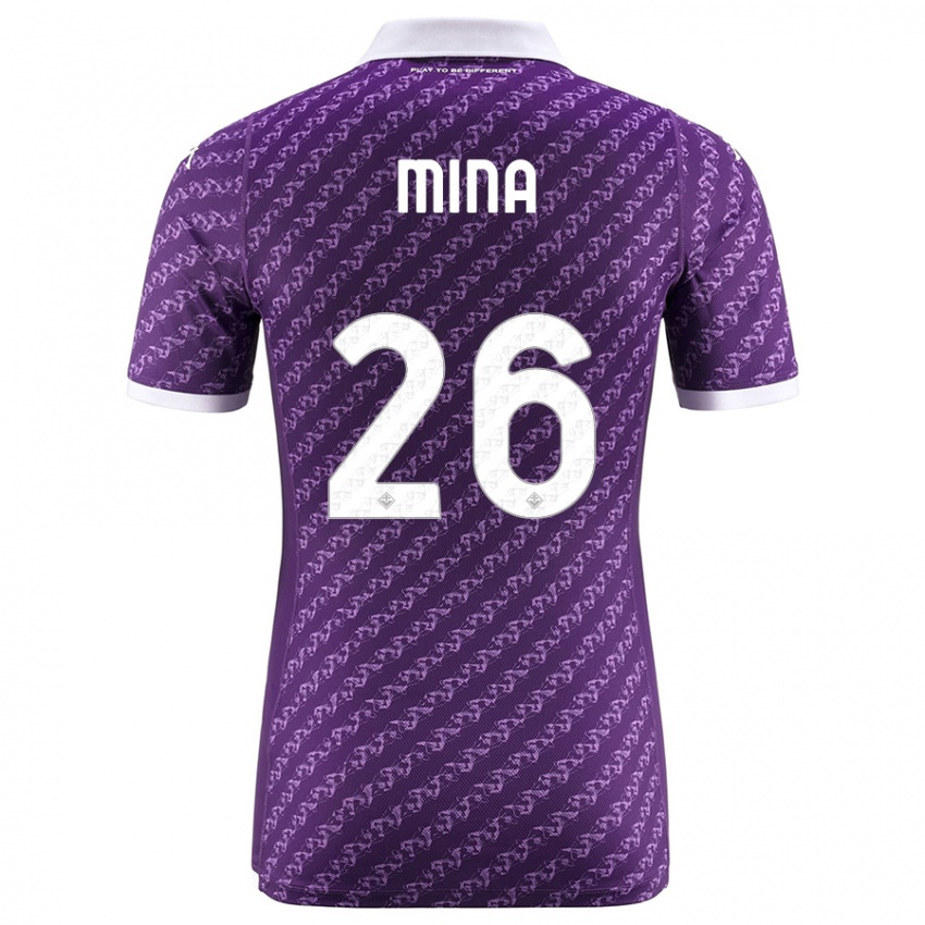 Kvinder Yerry Mina #26 Viol Hjemmebane Spillertrøjer 2023/24 Trøje T-Shirt