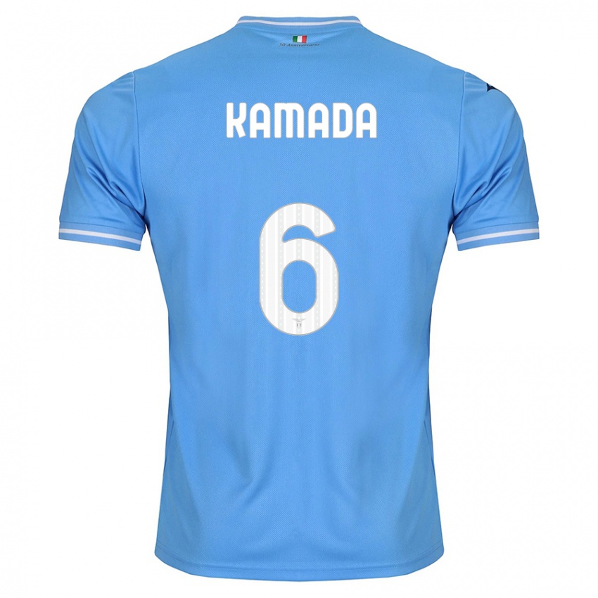 Kvinder Daichi Kamada #6 Blå Hjemmebane Spillertrøjer 2023/24 Trøje T-Shirt