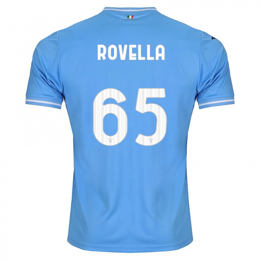 Kvinder Nicolo Rovella #65 Blå Hjemmebane Spillertrøjer 2023/24 Trøje T-Shirt