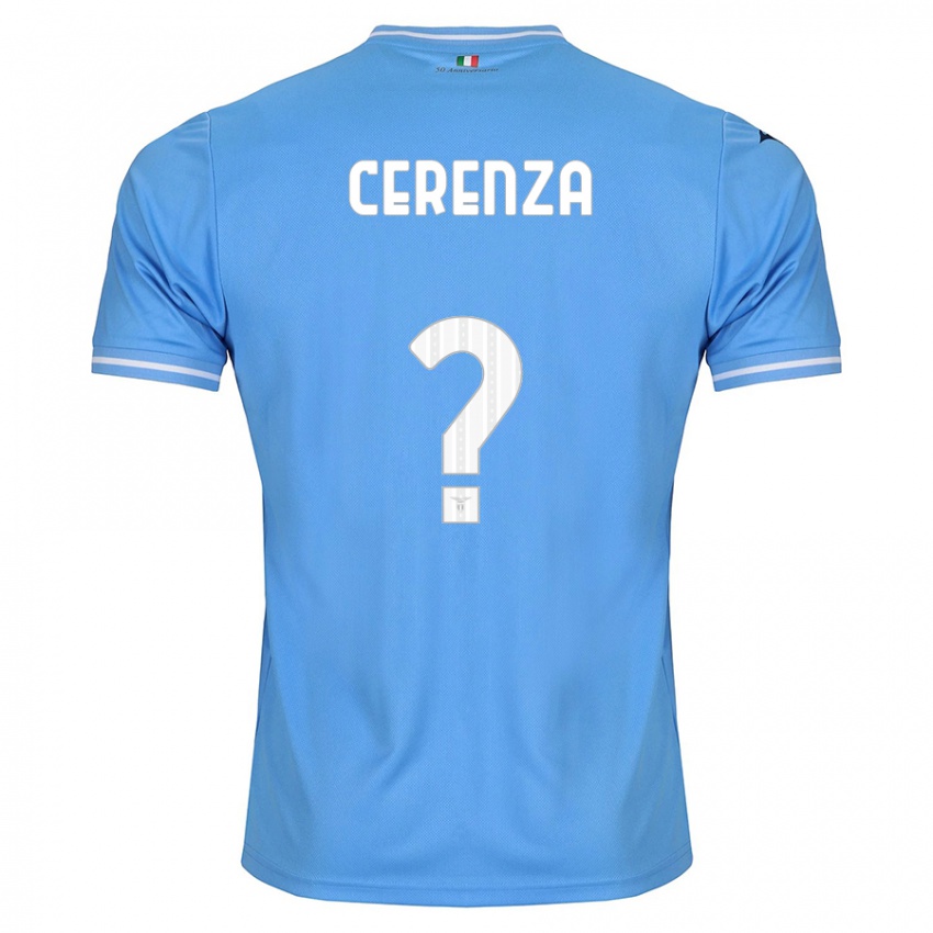 Kvinder Francesco Cerenza #0 Blå Hjemmebane Spillertrøjer 2023/24 Trøje T-Shirt