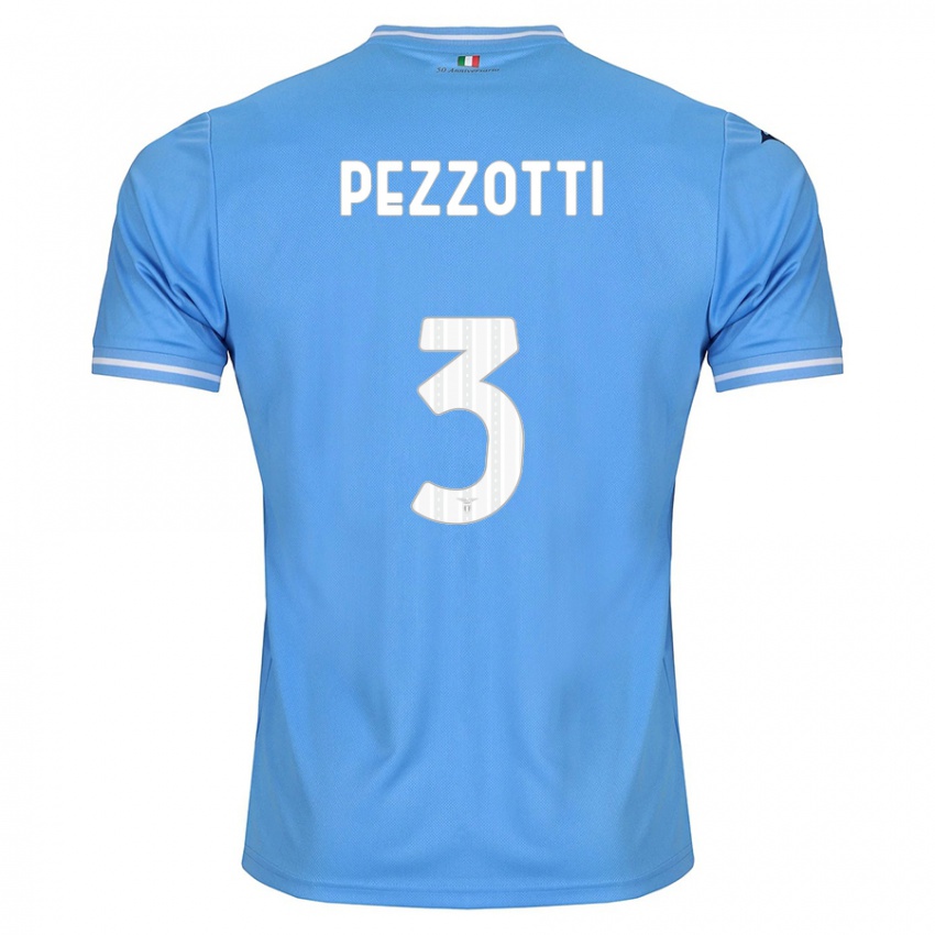 Kvinder Arianna Pezzotti #3 Blå Hjemmebane Spillertrøjer 2023/24 Trøje T-Shirt