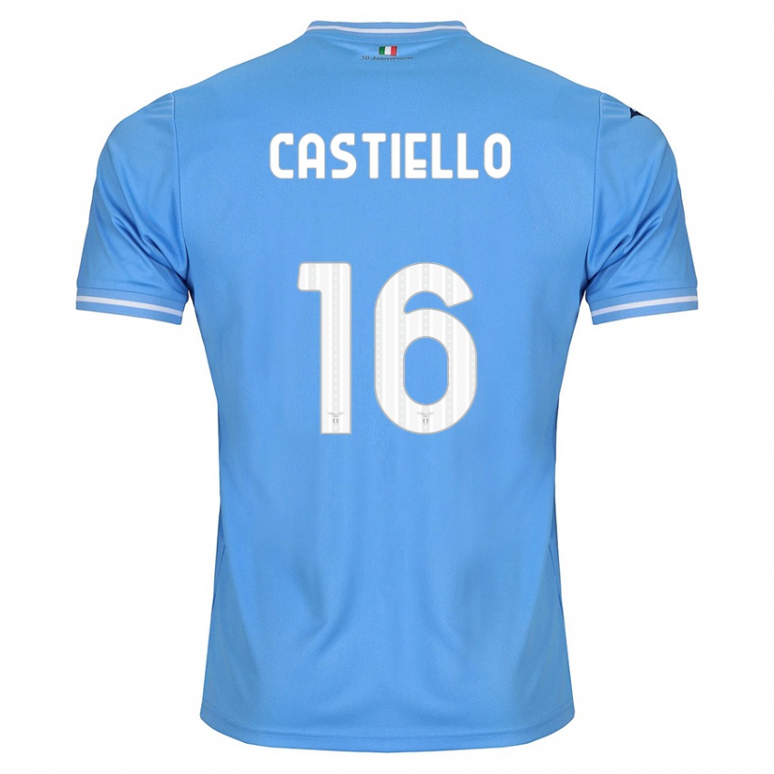 Kvinder Antonietta Castiello #16 Blå Hjemmebane Spillertrøjer 2023/24 Trøje T-Shirt