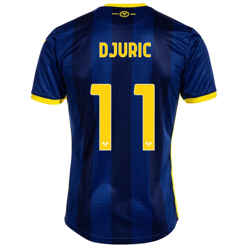 Kvinder Milan Djuric #11 Flåde Hjemmebane Spillertrøjer 2023/24 Trøje T-Shirt