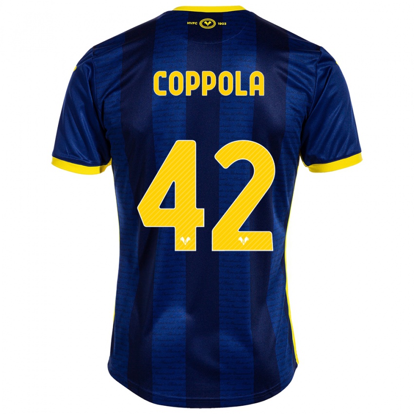 Kvinder Diego Coppola #42 Flåde Hjemmebane Spillertrøjer 2023/24 Trøje T-Shirt