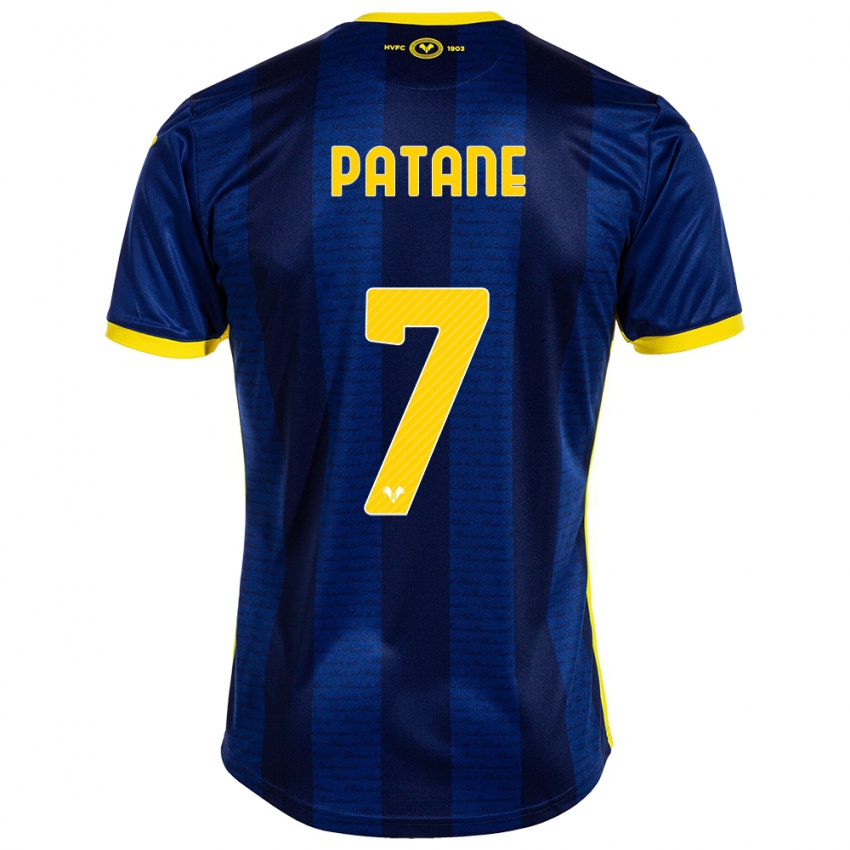 Kvinder Nicola Patanè #7 Flåde Hjemmebane Spillertrøjer 2023/24 Trøje T-Shirt