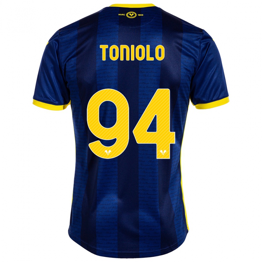 Kvinder Giacomo Toniolo #94 Flåde Hjemmebane Spillertrøjer 2023/24 Trøje T-Shirt