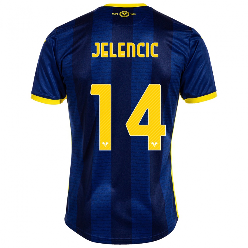 Kvinder Ana Jelencic #14 Flåde Hjemmebane Spillertrøjer 2023/24 Trøje T-Shirt