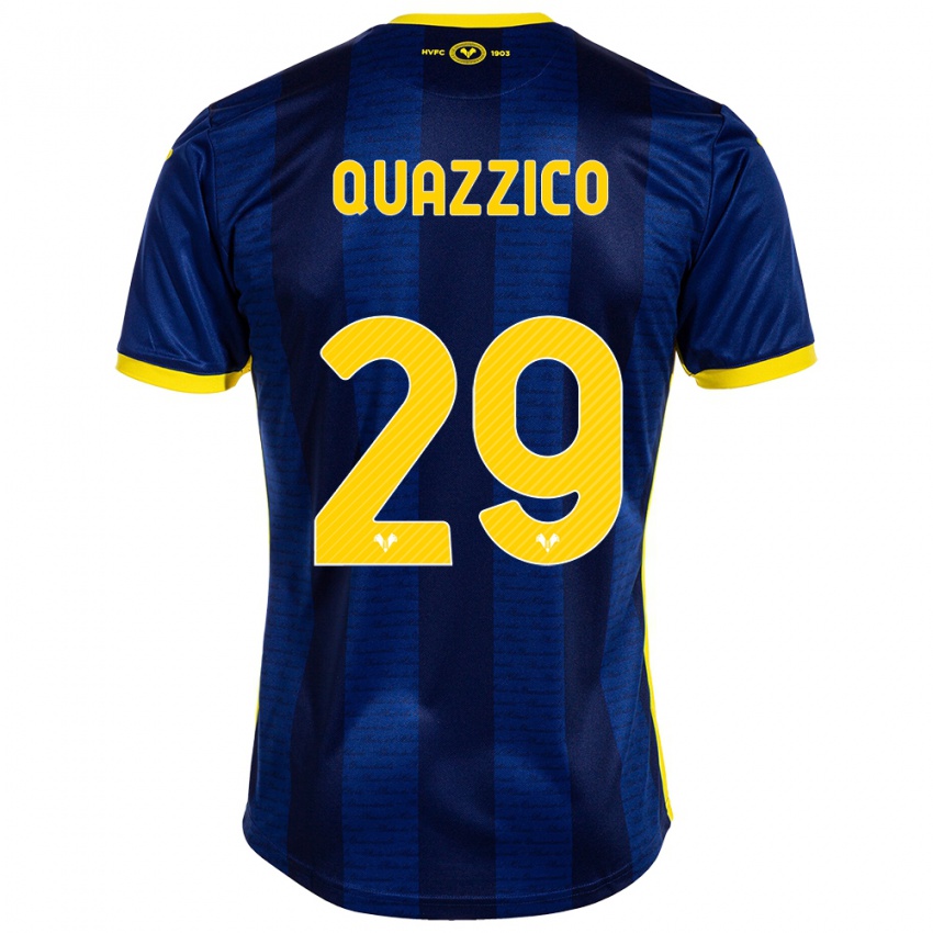 Kvinder Francesca Quazzico #29 Flåde Hjemmebane Spillertrøjer 2023/24 Trøje T-Shirt