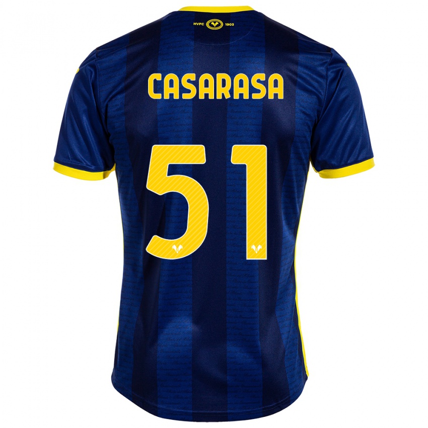 Kvinder Asia Casarasa #51 Flåde Hjemmebane Spillertrøjer 2023/24 Trøje T-Shirt