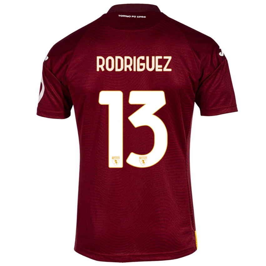 Kvinder Ricardo Rodríguez #13 Mørkerød Hjemmebane Spillertrøjer 2023/24 Trøje T-Shirt