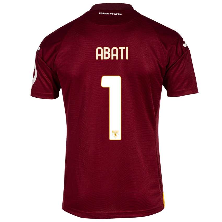 Kvinder Lorenzo Abati #1 Mørkerød Hjemmebane Spillertrøjer 2023/24 Trøje T-Shirt