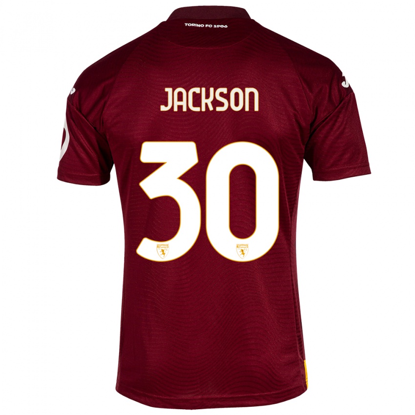 Kvinder Michael Jackson #30 Mørkerød Hjemmebane Spillertrøjer 2023/24 Trøje T-Shirt