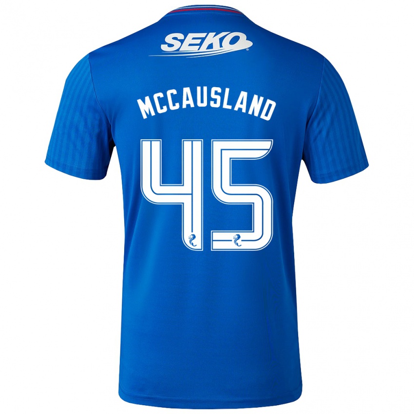 Kvinder Ross Mccausland #45 Blå Hjemmebane Spillertrøjer 2023/24 Trøje T-Shirt