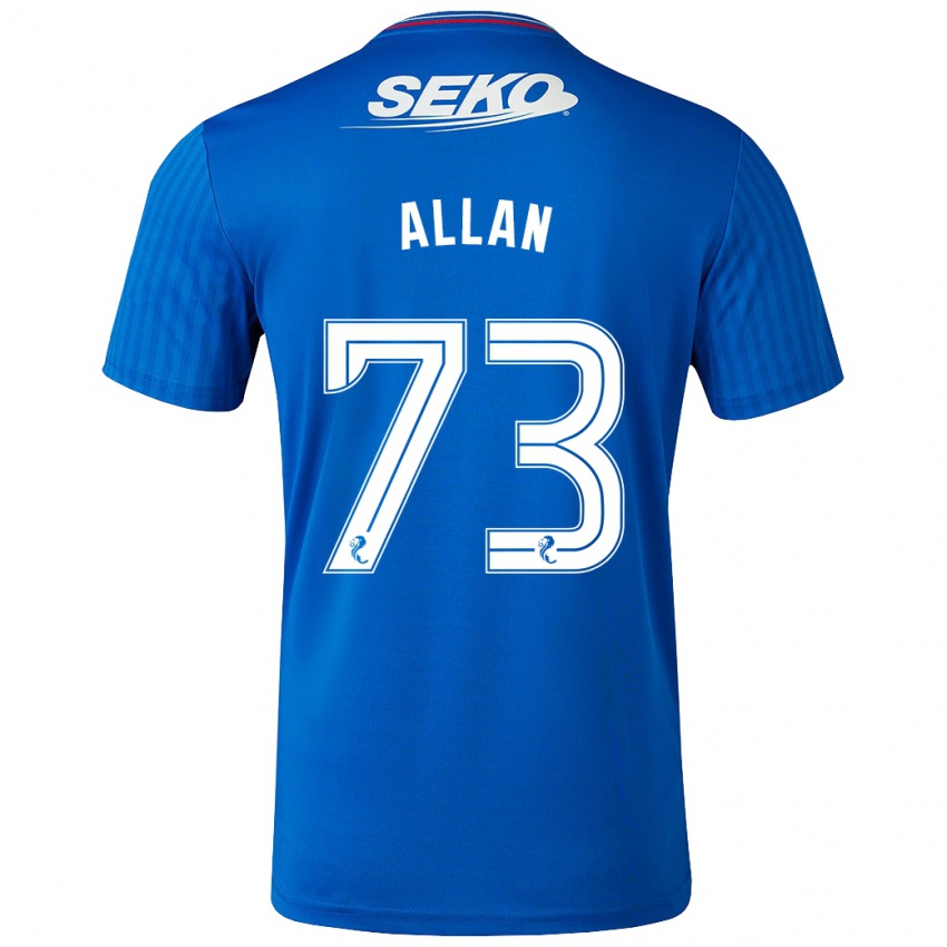 Kvinder Connor Allan #73 Blå Hjemmebane Spillertrøjer 2023/24 Trøje T-Shirt