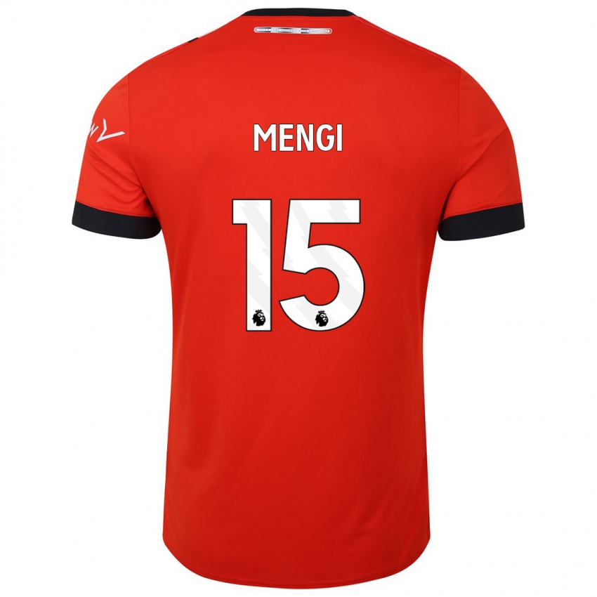 Kvinder Teden Mengi #15 Rød Hjemmebane Spillertrøjer 2023/24 Trøje T-Shirt