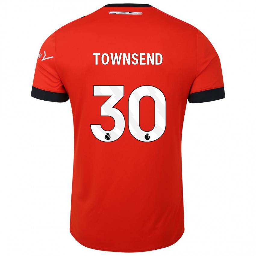Kvinder Andros Townsend #30 Rød Hjemmebane Spillertrøjer 2023/24 Trøje T-Shirt