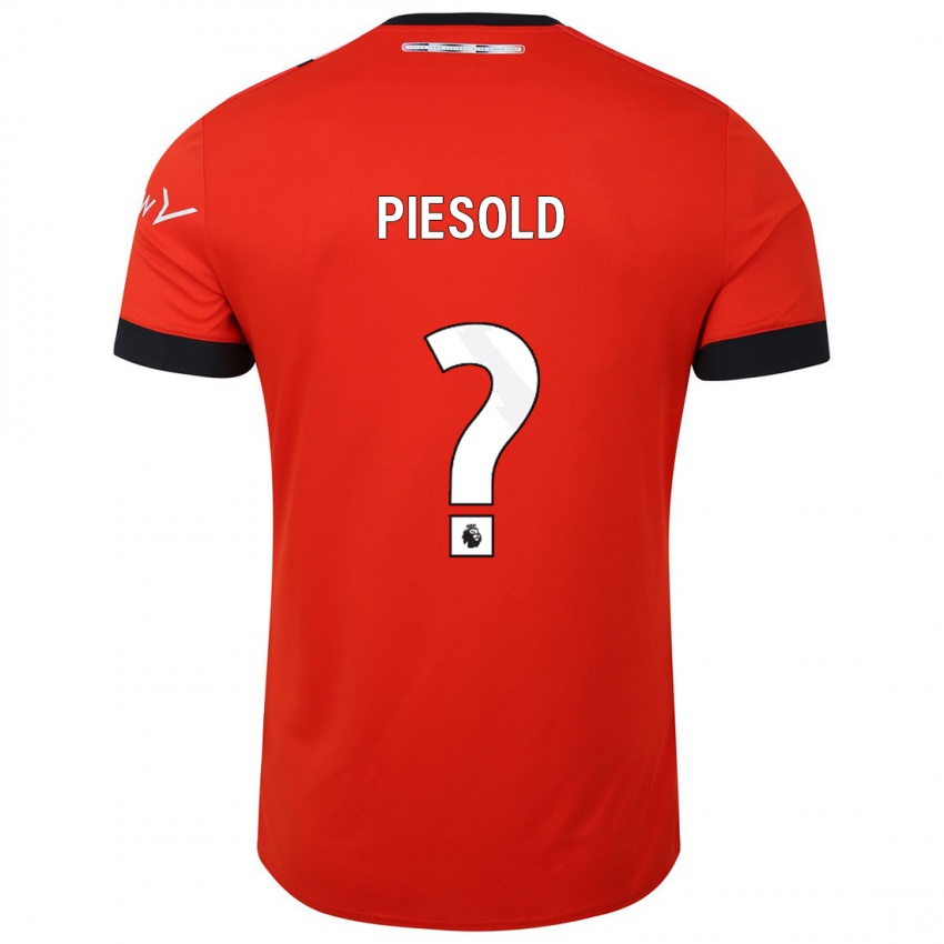 Kvinder Axel Piesold #0 Rød Hjemmebane Spillertrøjer 2023/24 Trøje T-Shirt